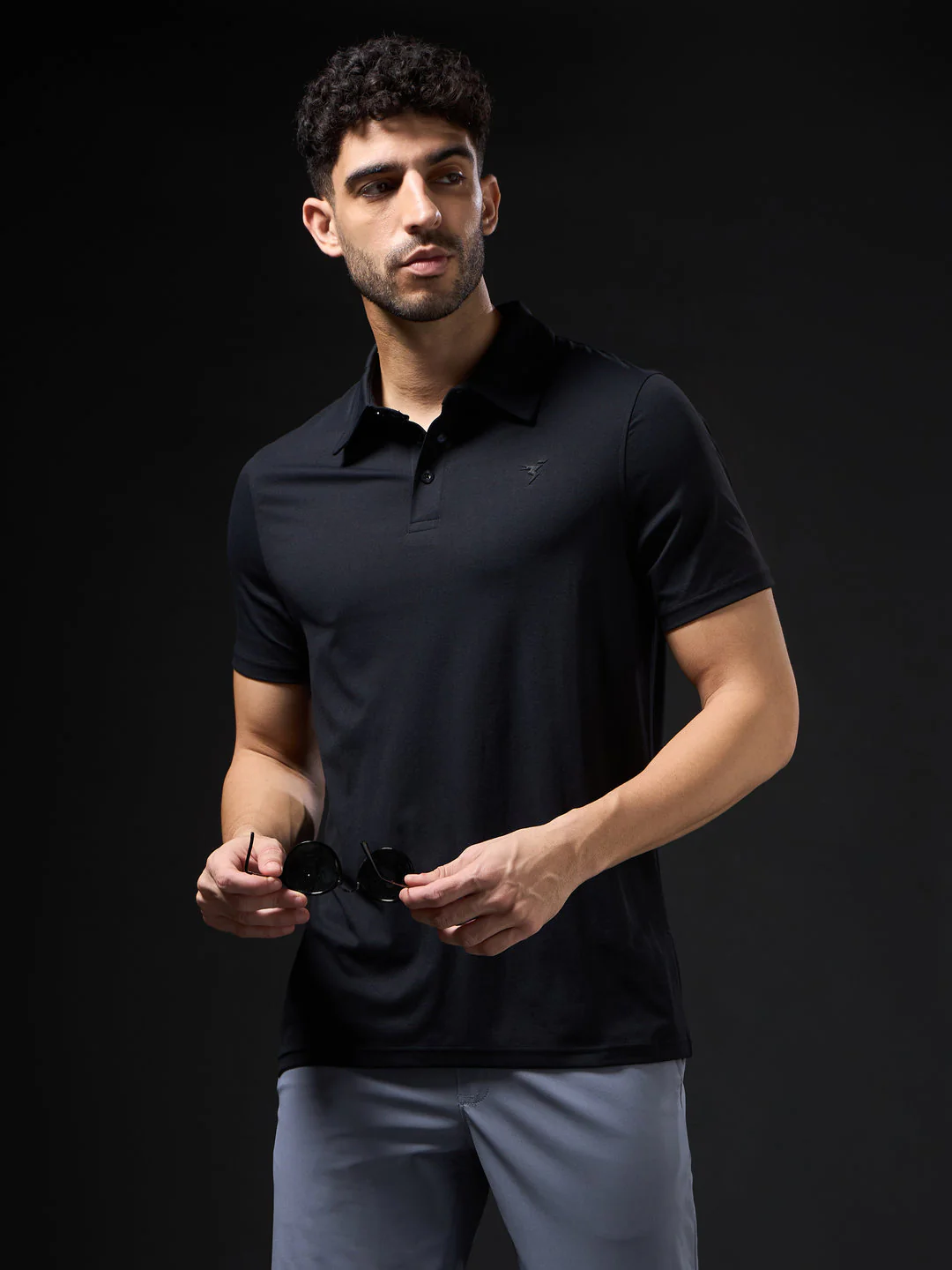 OR81Black_1_f951dce3-37c8-431c-bfe7-3c23e6221216 Polo T-Shirt - Image 3